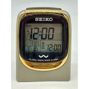 Seiko Alarm Clock Global Radio Wave Control QHR 007 GL New Batteries Installed